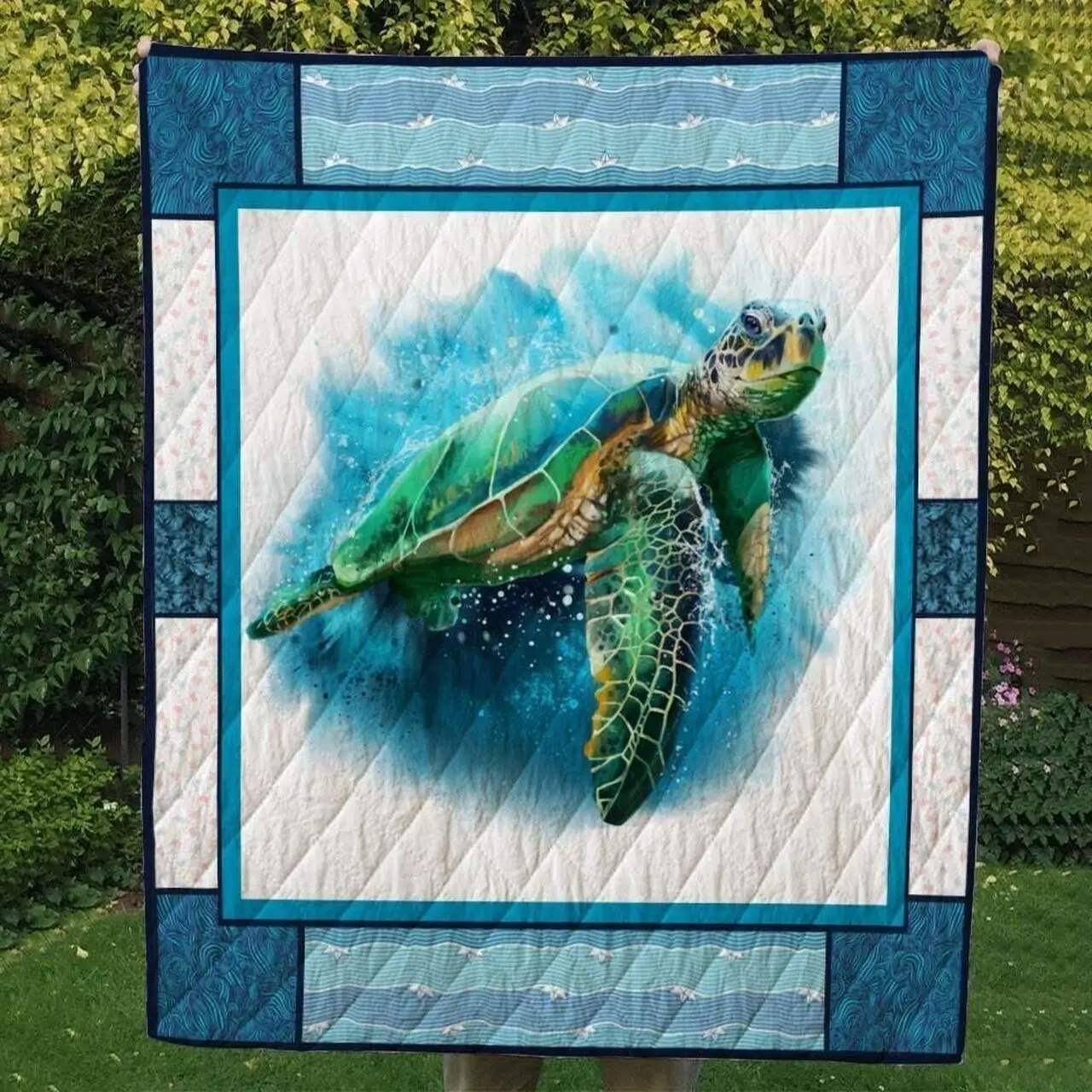 Turtle Cl14100513Mdq Quilt Blanket and Home Decor