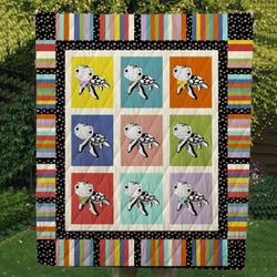 Turtle Cl14100524Mdq Quilt Blanket and Home Decor