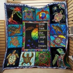 Turtle Cl2100575Mdq Quilt Blanket and Home Decor
