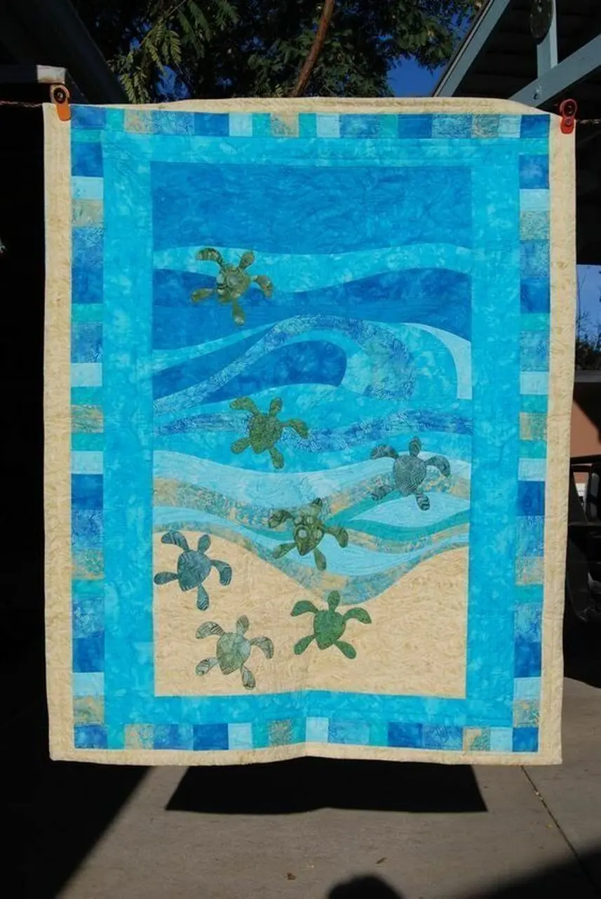 Turtle Clm0910205 Quilt Blanket and Home Decor