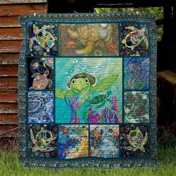 Turtle HS130538 Quilt Blanket and Home Decor