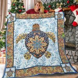 Turtle Hur Lor Bar 3D Customized Quilt and Home Decor