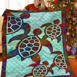 Turtle JFJ14160 3D Customized Quilt 2707 and Home Decor