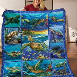 Turtle JFJ14227 3D Customized Quilt 2707 and Home Decor