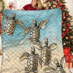 Turtle JFJ14237 3D Customized Quilt 2707 and Home Decor