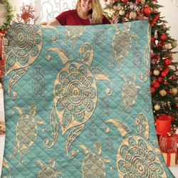 Turtle JFJ14247 3D Customized Quilt 2707 and Home Decor