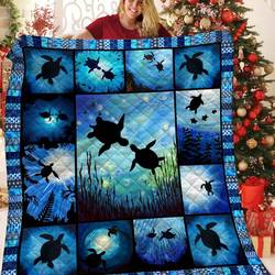 Turtle JFJ14249 3D Customized Quilt 2707 and Home Decor