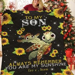 Turtle JFJ14253 3D Customized Quilt 2707 and Home Decor