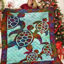 Turtle JFJ14254 3D Customized Quilt 2707 and Home Decor