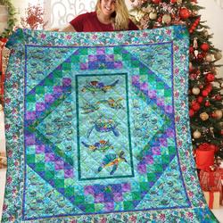 Turtle JFJ14259 3D Customized Quilt 2707 and Home Decor