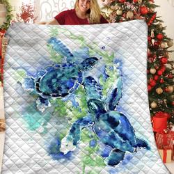 Turtle JFJ14262 3D Customized Quilt 2707 and Home Decor