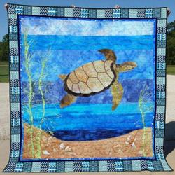 Turtle Li010803B Tbg Quilt Blanket and Home Decor