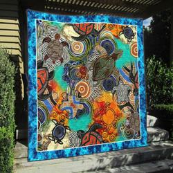 Turtle Na070804C Tbg Quilt Blanket and Home Decor
