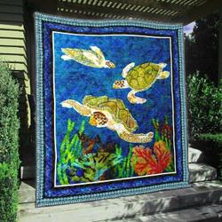 Turtle Na080705B Tbg Quilt Blanket and Home Decor