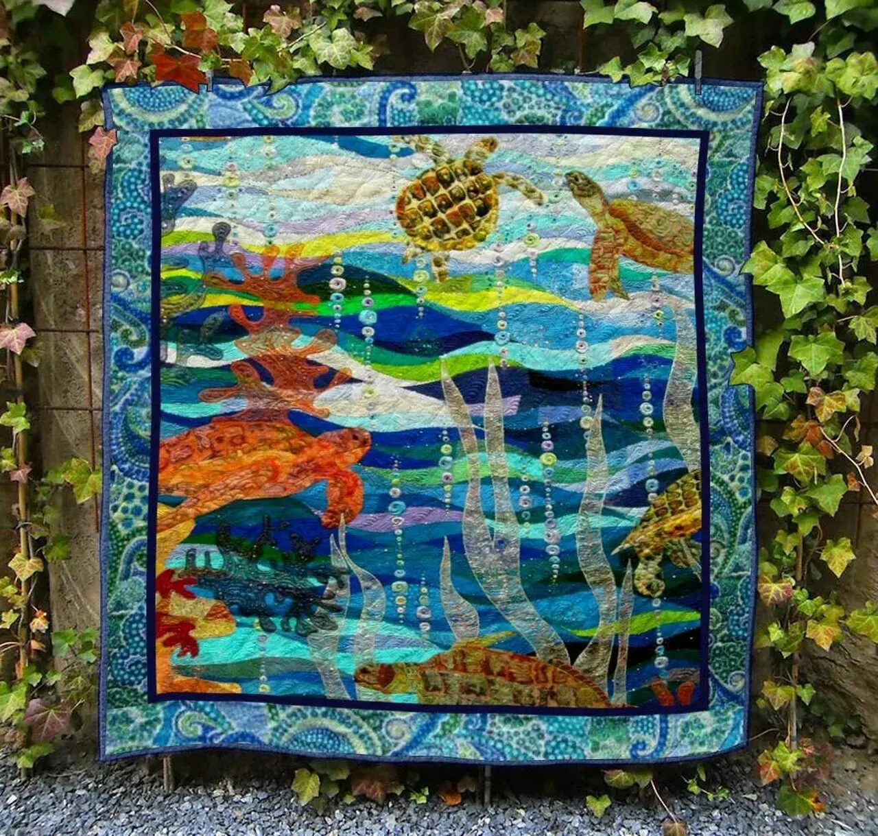 Turtle NG072002B TBG Quilt Blanket and Home Decor