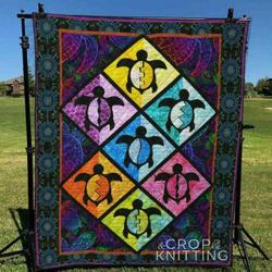 Turtle Quilt Blanket Ver 2  Quilt and Home Decor