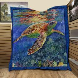 Turtle Reflection VF30 NTTH011298 3D Customized Quilt and Home Decor