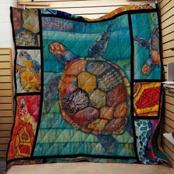 Turtle Say You Wont Let Go Quilt Blanket Dhc020120822Td and Home Decor