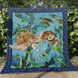 Turtle Tl280624 Quilt Blanket and Home Decor