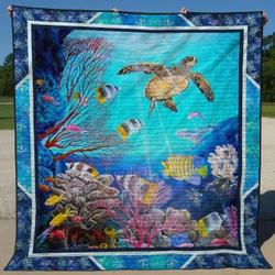 Turtle Tu080709A Tbg Quilt Blanket and Home Decor