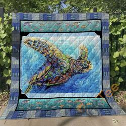 Turtle V1 Blanket TH2906 Quilt and Home Decor