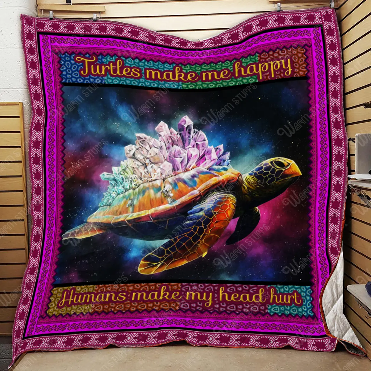 Turtles Make Me Happy Quilt Lp03 and Home Decor