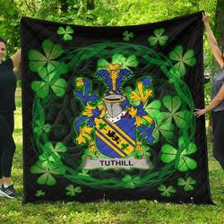 Tuthill Ireland Irish Celtic Shamrock Knot Circle JFJ14280 3D Customized Quilt 2707 and Home Decor