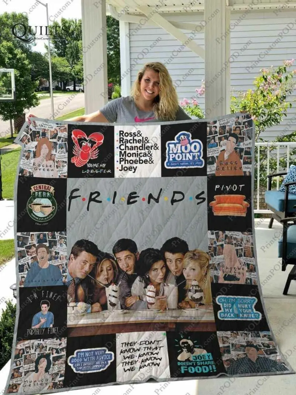 Tv Show Friends Hight Quality Blanket For Fans Quilt and Home Decor
