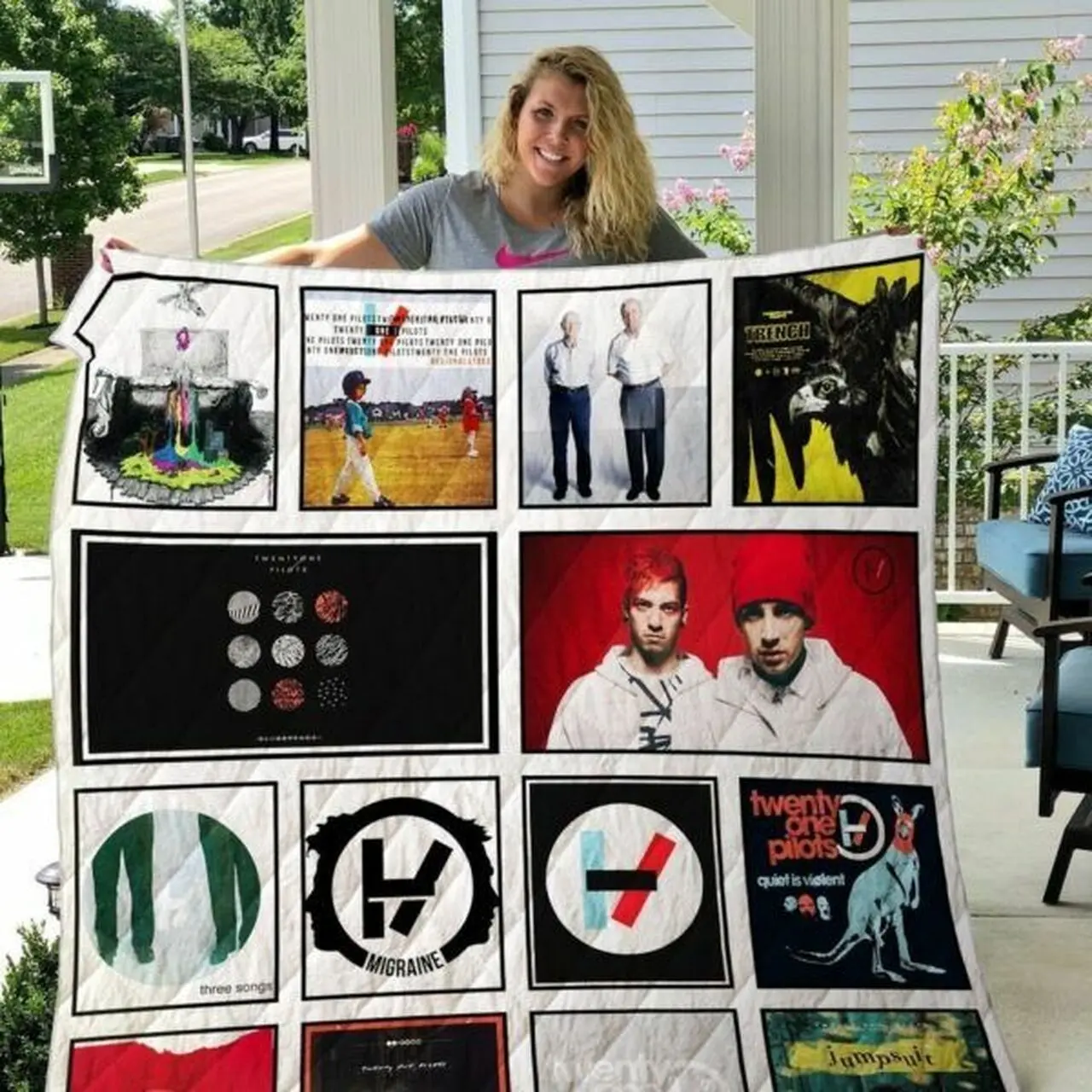 Twenty One Pilots 3D Personalized Customized Quilt Blanket 17 and Home Decor