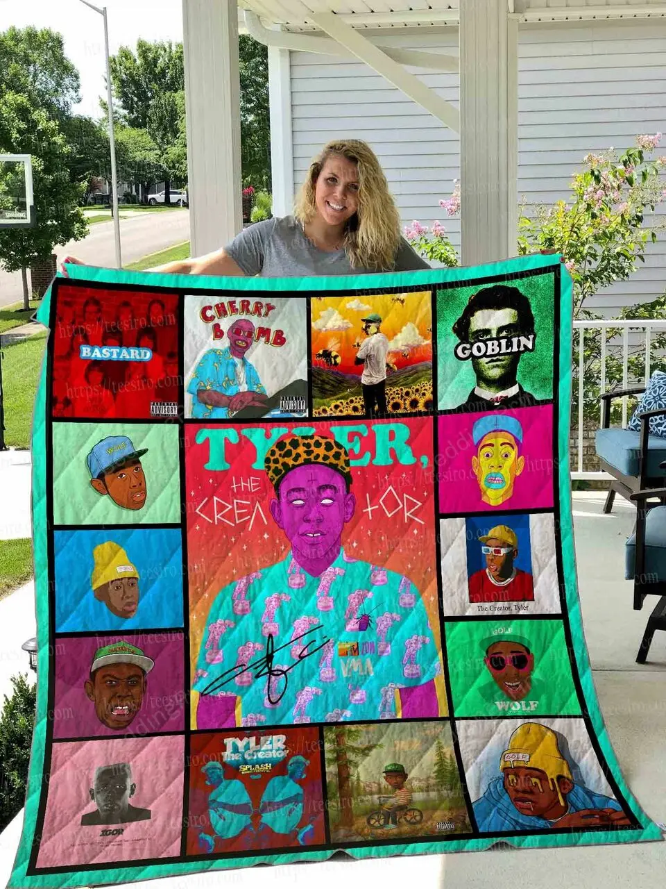 Tyler The Creator Quilt Blanket 01 and Home Decor