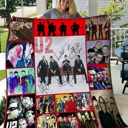 U2 Band 1 Blanket Th1507 Quilt and Home Decor