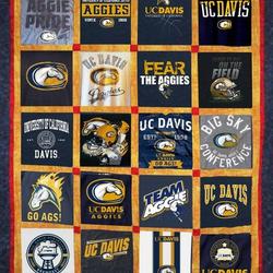 Uc Davis Aggies Quilt Blanket Lv01  Quilt and Home Decor