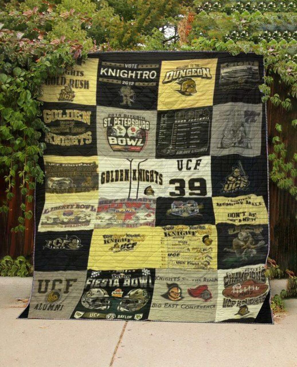 Ucf Golden Knights Quilt Blanket Lv01 Quilt and Home Decor