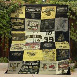 Ucf Golden Knights Quilt Blanket Lv01  Quilt and Home Decor
