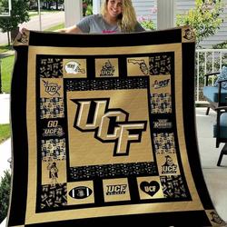 Ucf Knights Blanket Th1507 Quilt and Home Decor