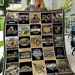 Ucf Knights Quilt Blanket  Limited Quilt Blanket and Home Decor