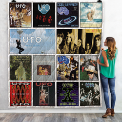 Ufo Compilations Albums Quilt Blanket 01 and Home Decor