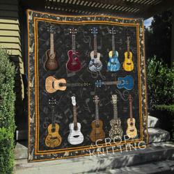Ukulele Blanket Th1307 Quilt and Home Decor