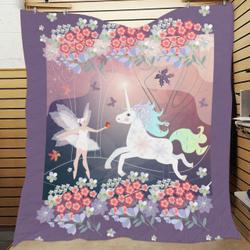 Unicorn-Ballet Quilt and Home Decor