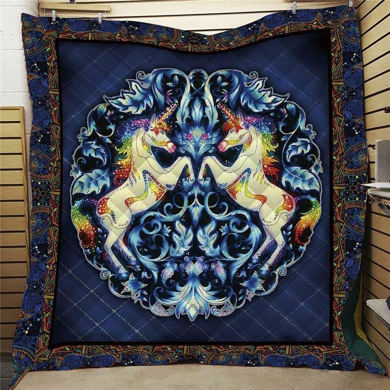 Unicorn Colorful Unicorn Couple Cla18120782Q Quilt Blanket and Home Decor