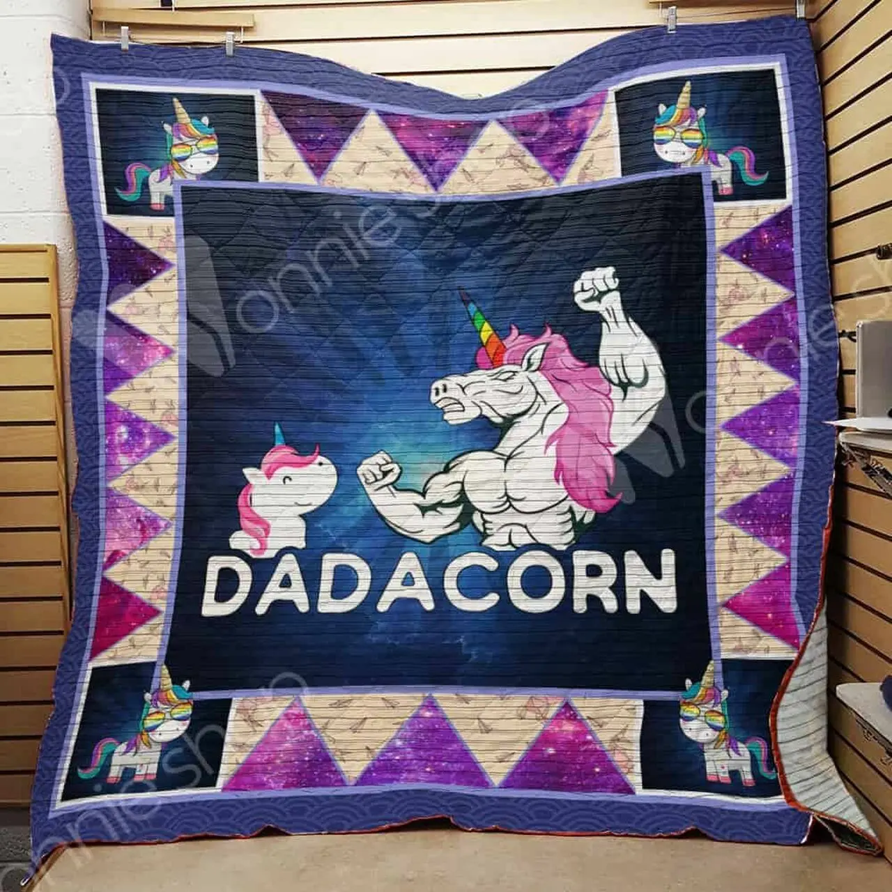 Unicorn Dad Quilt Blanket Dhc1102414Td and Home Decor