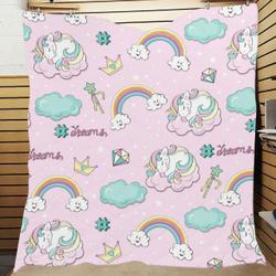 Unicorn-Diamond Quilt and Home Decor