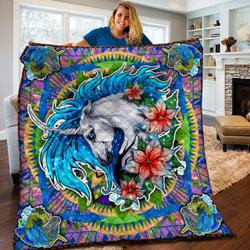 Unicorn Quilt Blanket Bbb050213Sm and Home Decor