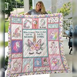 Unicorn Quilt Blanket Dhc0502694Td and Home Decor