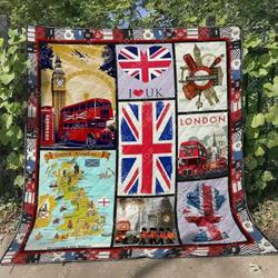United Kingdom Blanket Th1307 Quilt and Home Decor