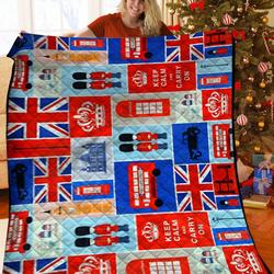 United Kingdom Flag JFJ14361 3D Customized Quilt 2707 and Home Decor