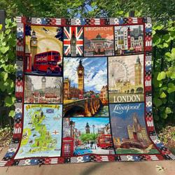 United Kingdom Li060704A Quilt Blanket and Home Decor