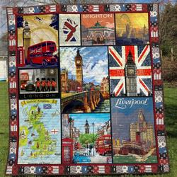 United Kingdom Li060705A Quilt Blanket and Home Decor