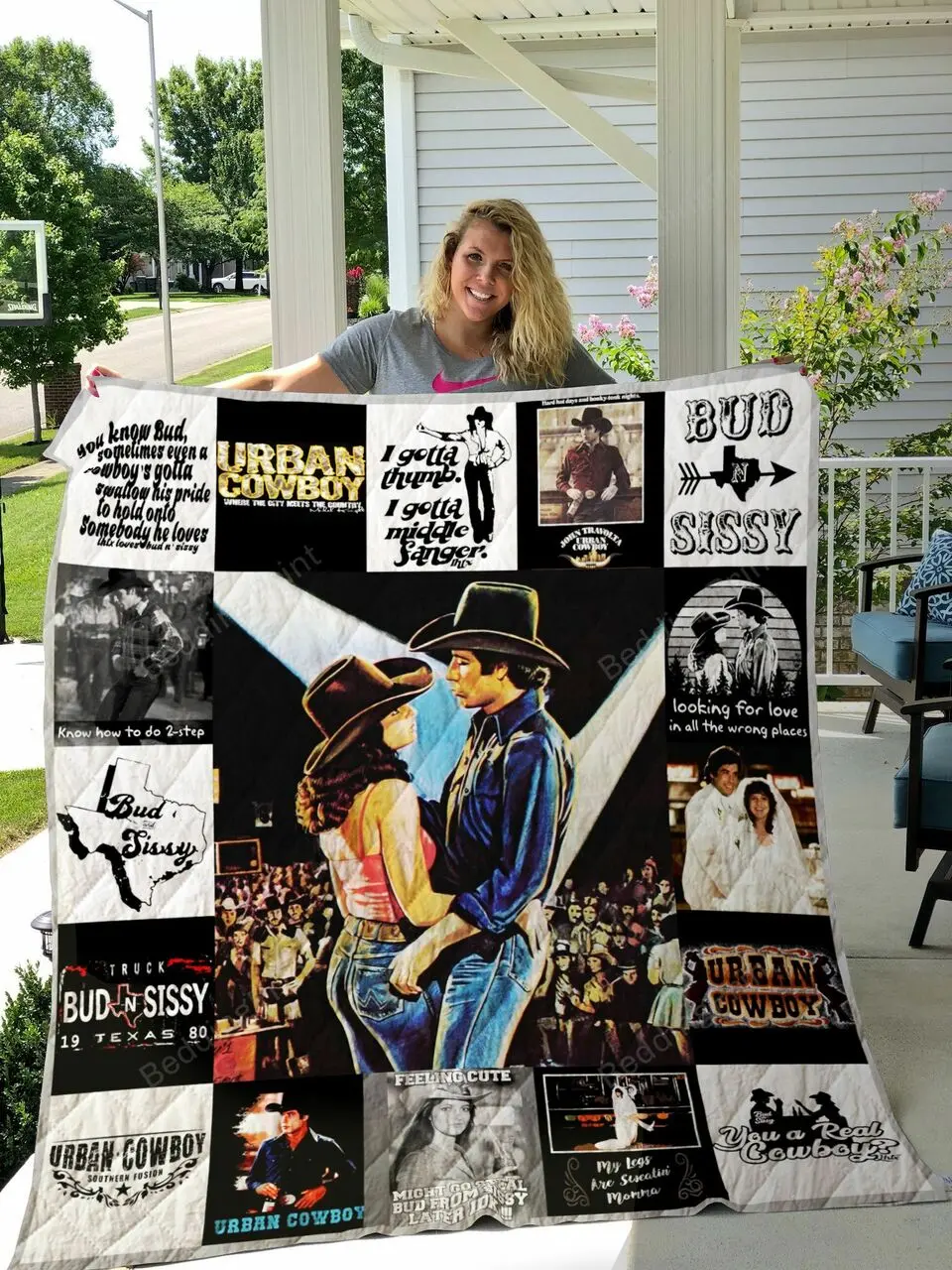 Urban Cowboy Quilt Blanket and Home Decor