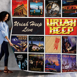 Uriah Heep Live Albums Quilt Blanket 01 and Home Decor